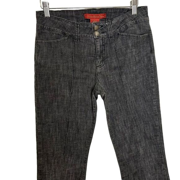 Secret Society Women’s Jeans Bootcut Charcoal Gray Size 28 Center Seams - Picture 2 of 11